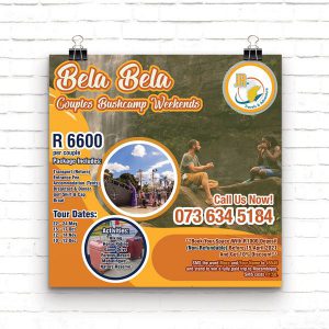 True Design Portfolio - Poster - JR Tours Bela Bela Bushcamp